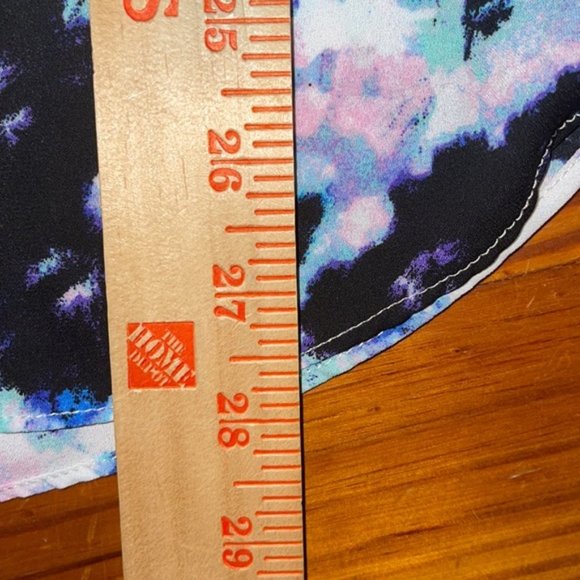 Decree Womens Small Floral Multicolor 3/4 Sleeve Blouse Top - Picture 7 of 8